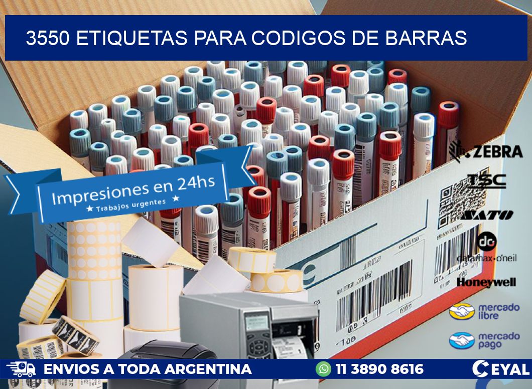 3550 ETIQUETAS PARA CODIGOS DE BARRAS