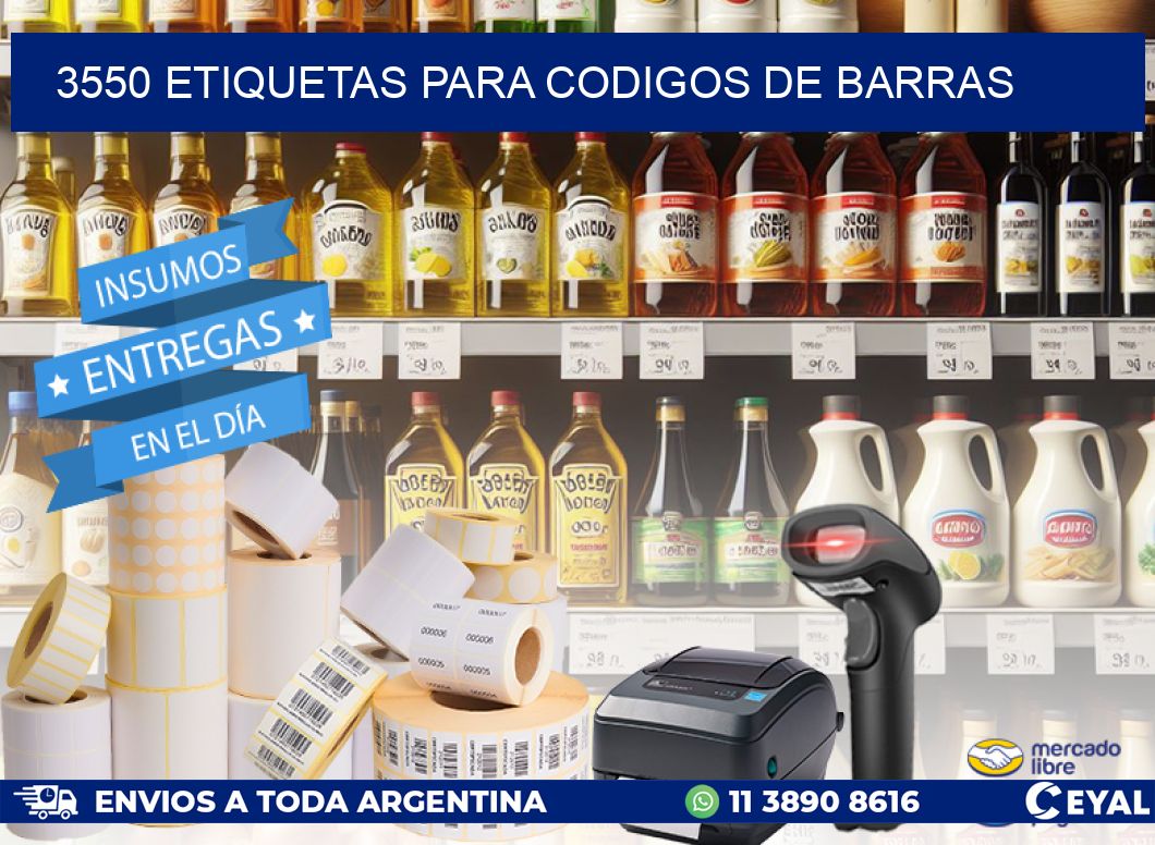 3550 ETIQUETAS PARA CODIGOS DE BARRAS