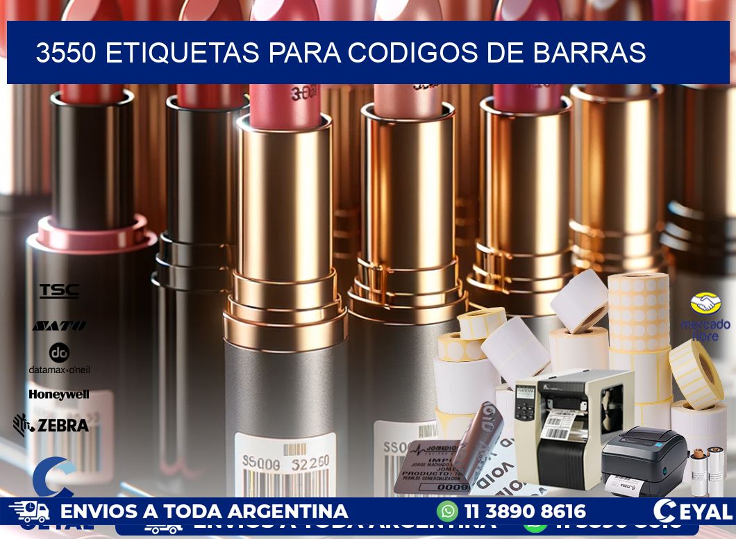 3550 ETIQUETAS PARA CODIGOS DE BARRAS
