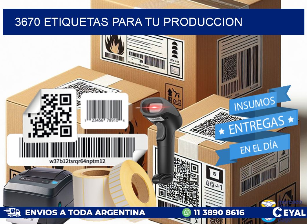 3670 ETIQUETAS PARA TU PRODUCCION