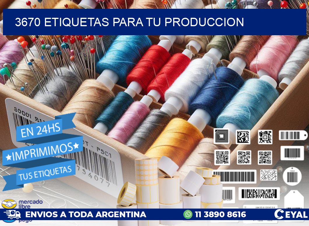 3670 ETIQUETAS PARA TU PRODUCCION