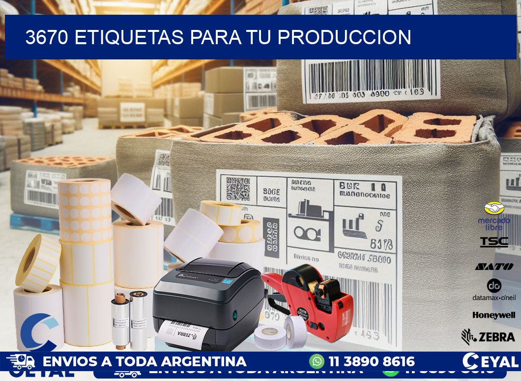3670 ETIQUETAS PARA TU PRODUCCION