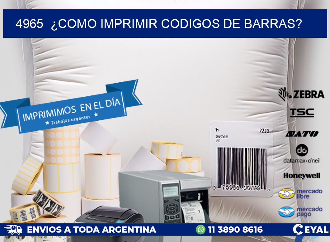 4965 ¿COMO IMPRIMIR CODIGOS DE BARRAS?