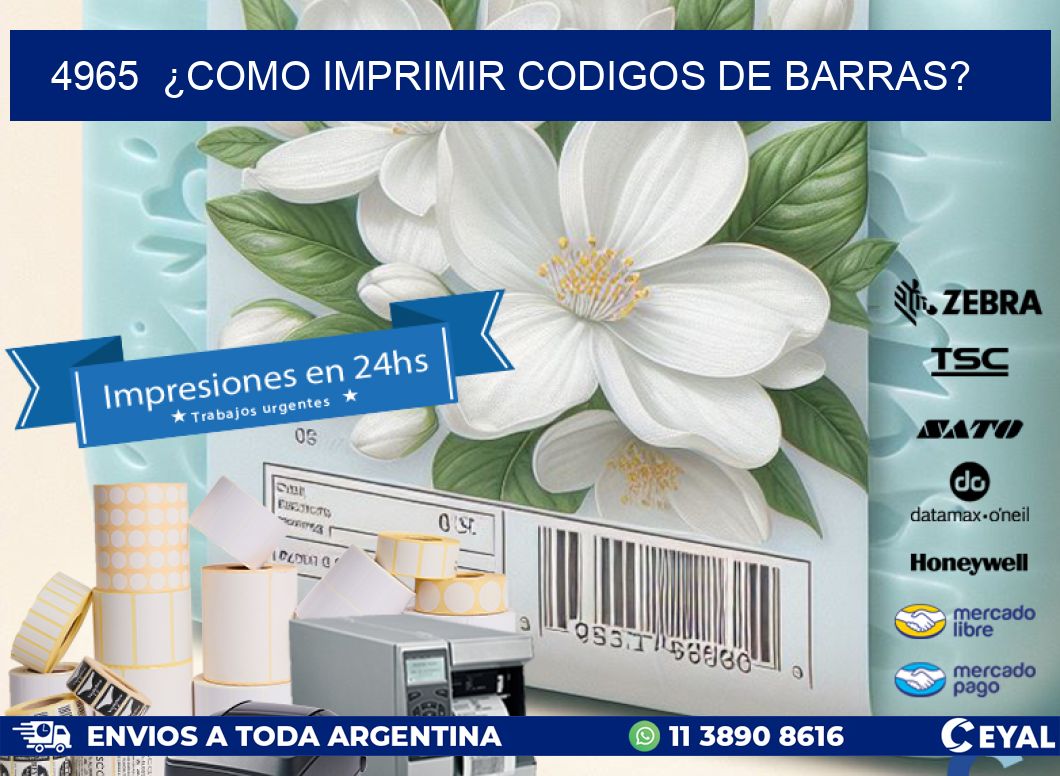 4965 ¿COMO IMPRIMIR CODIGOS DE BARRAS?