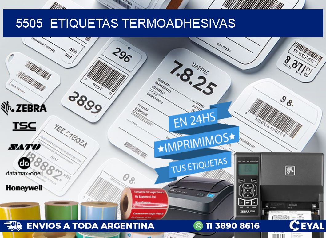 5505 ETIQUETAS TERMOADHESIVAS