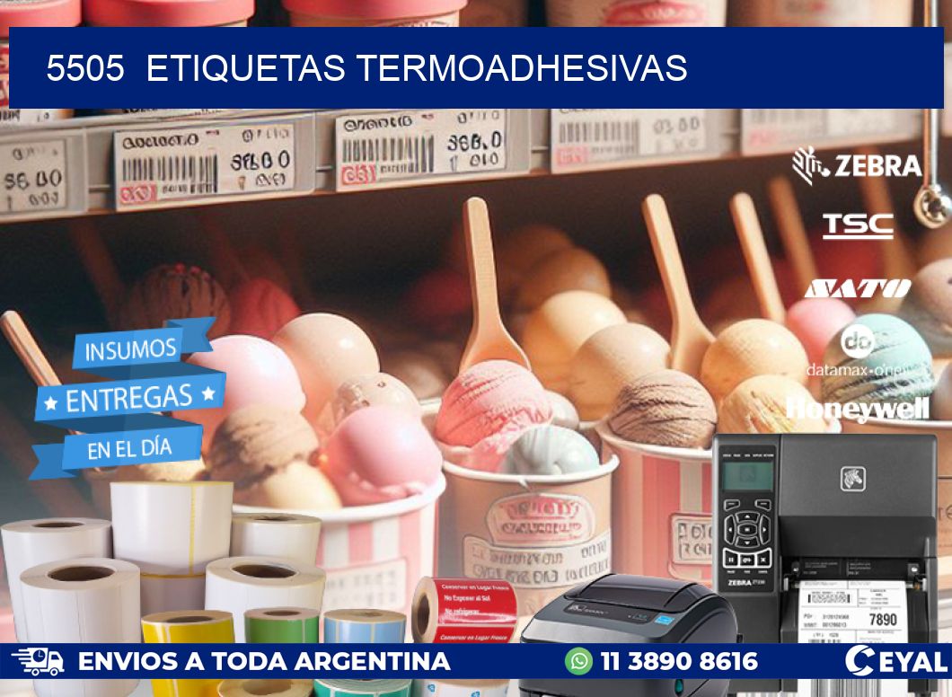 5505 ETIQUETAS TERMOADHESIVAS