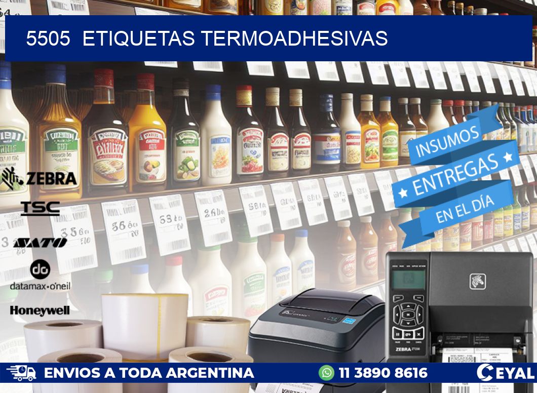 5505 ETIQUETAS TERMOADHESIVAS