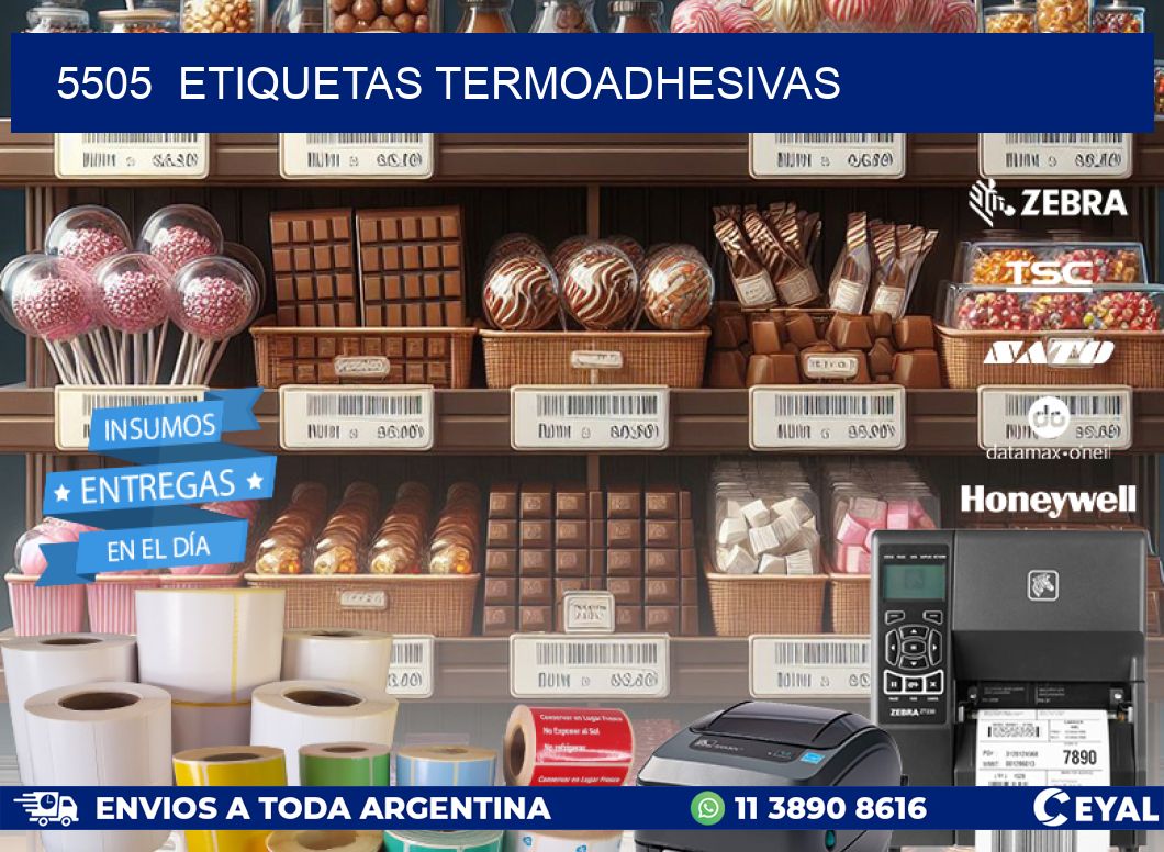 5505 ETIQUETAS TERMOADHESIVAS