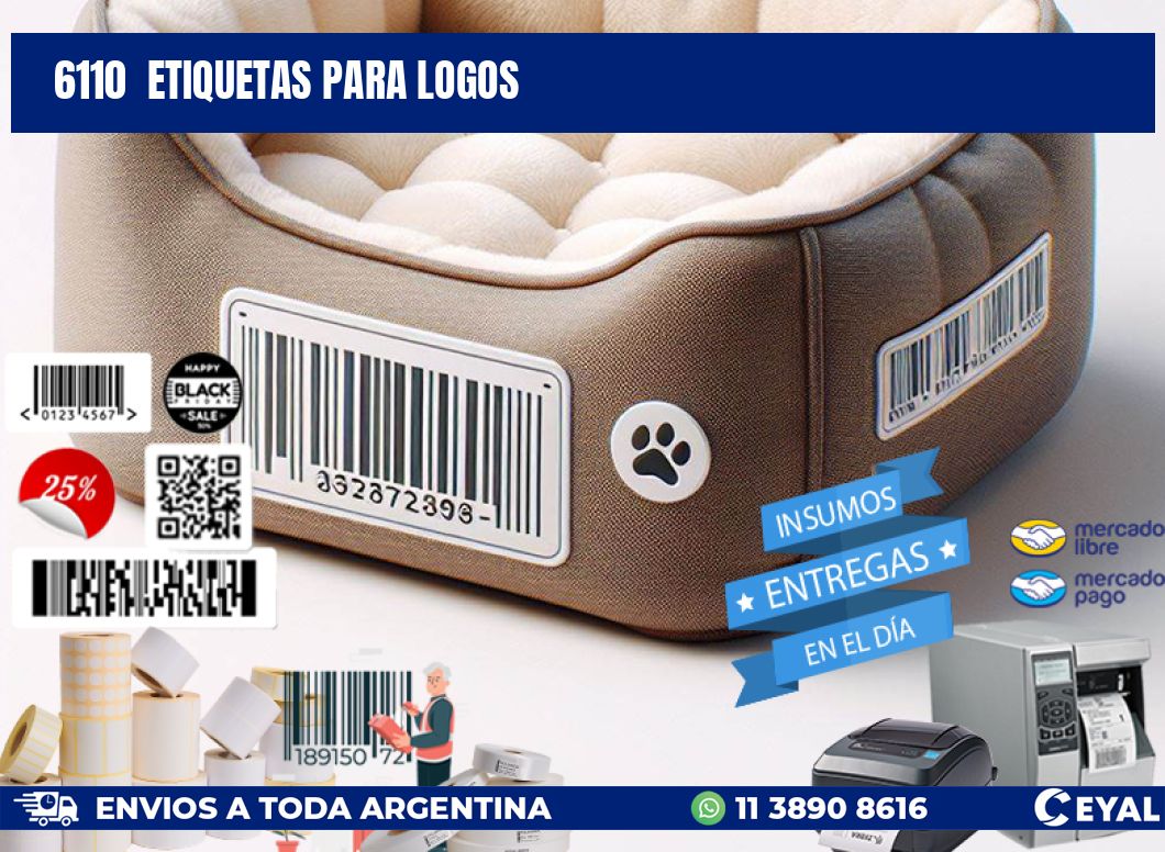 6110  ETIQUETAS PARA LOGOS