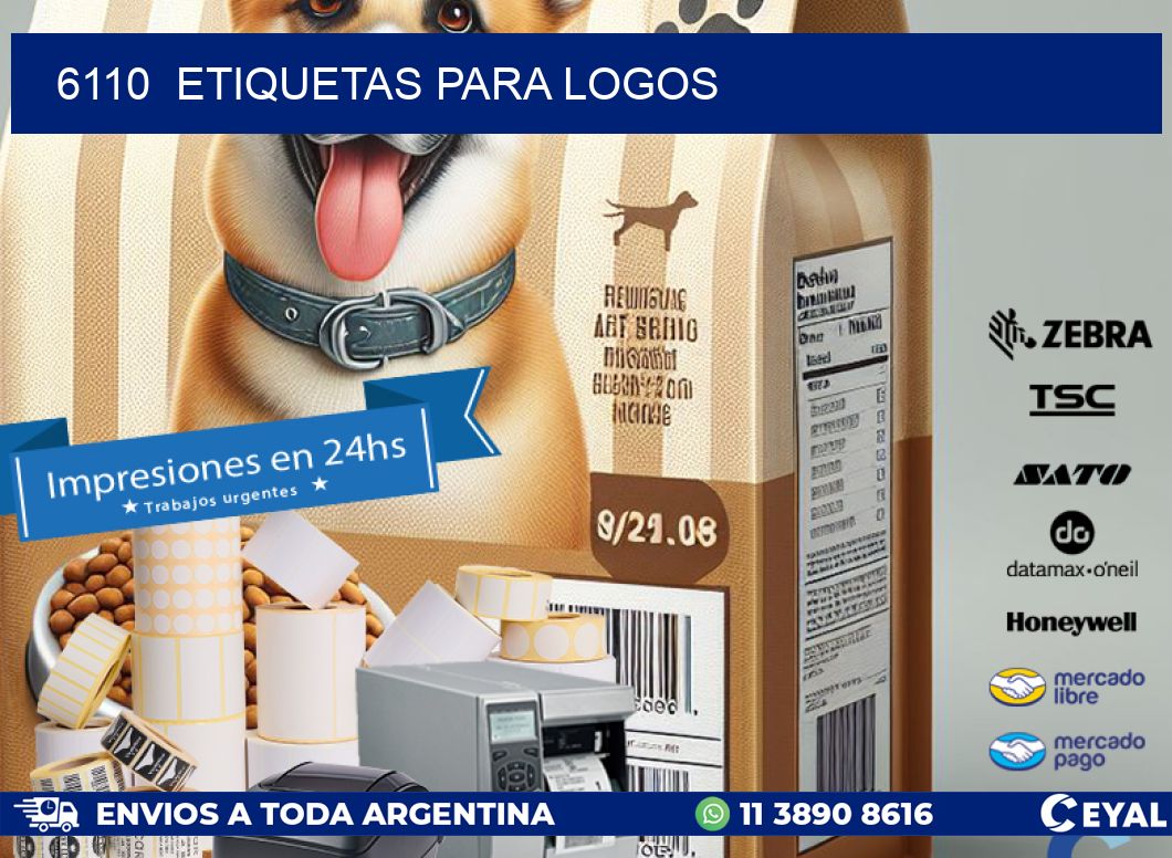 6110  ETIQUETAS PARA LOGOS