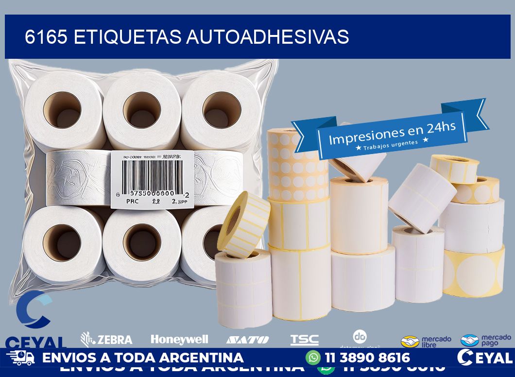 6165 ETIQUETAS AUTOADHESIVAS