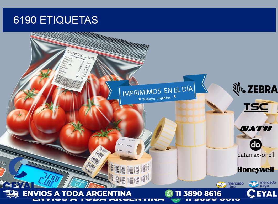 6190 ETIQUETAS
