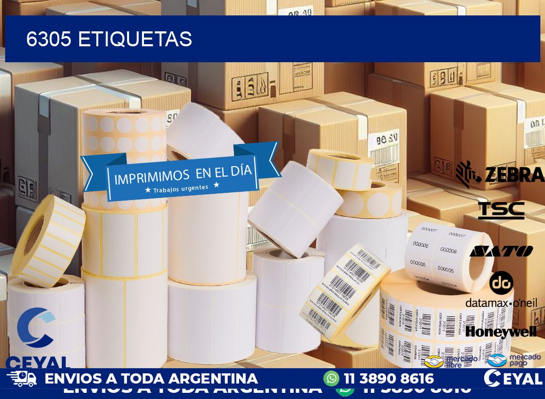6305 ETIQUETAS