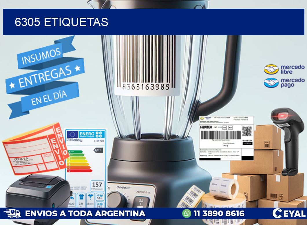 6305 ETIQUETAS