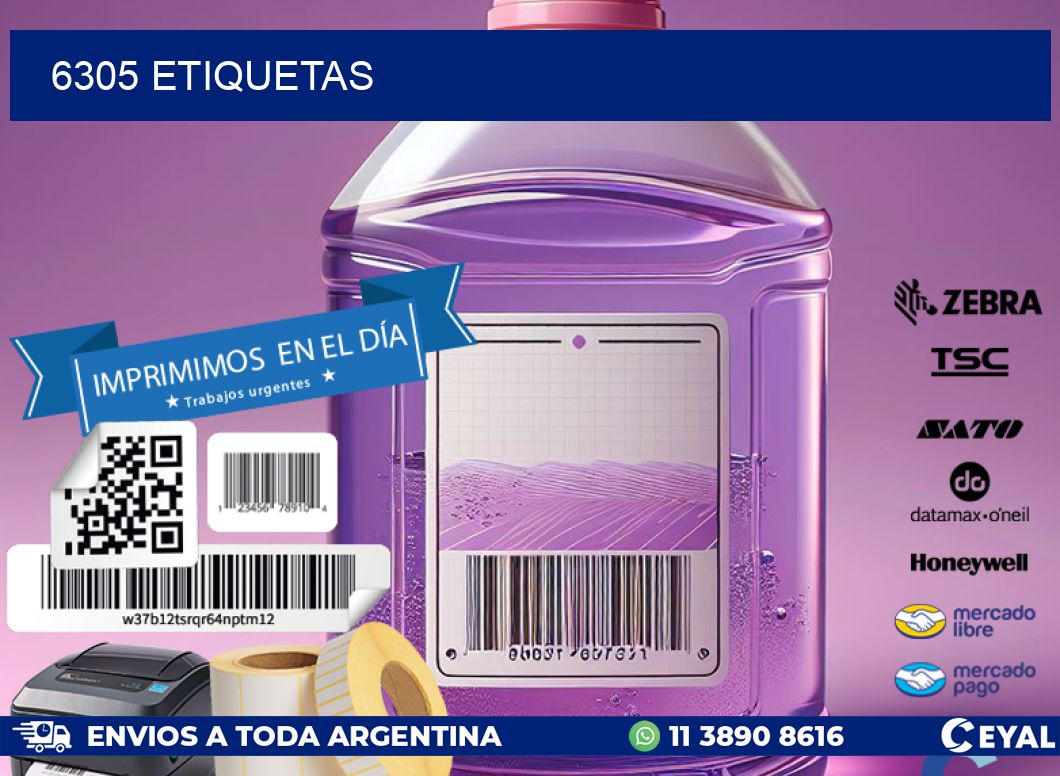 6305 ETIQUETAS