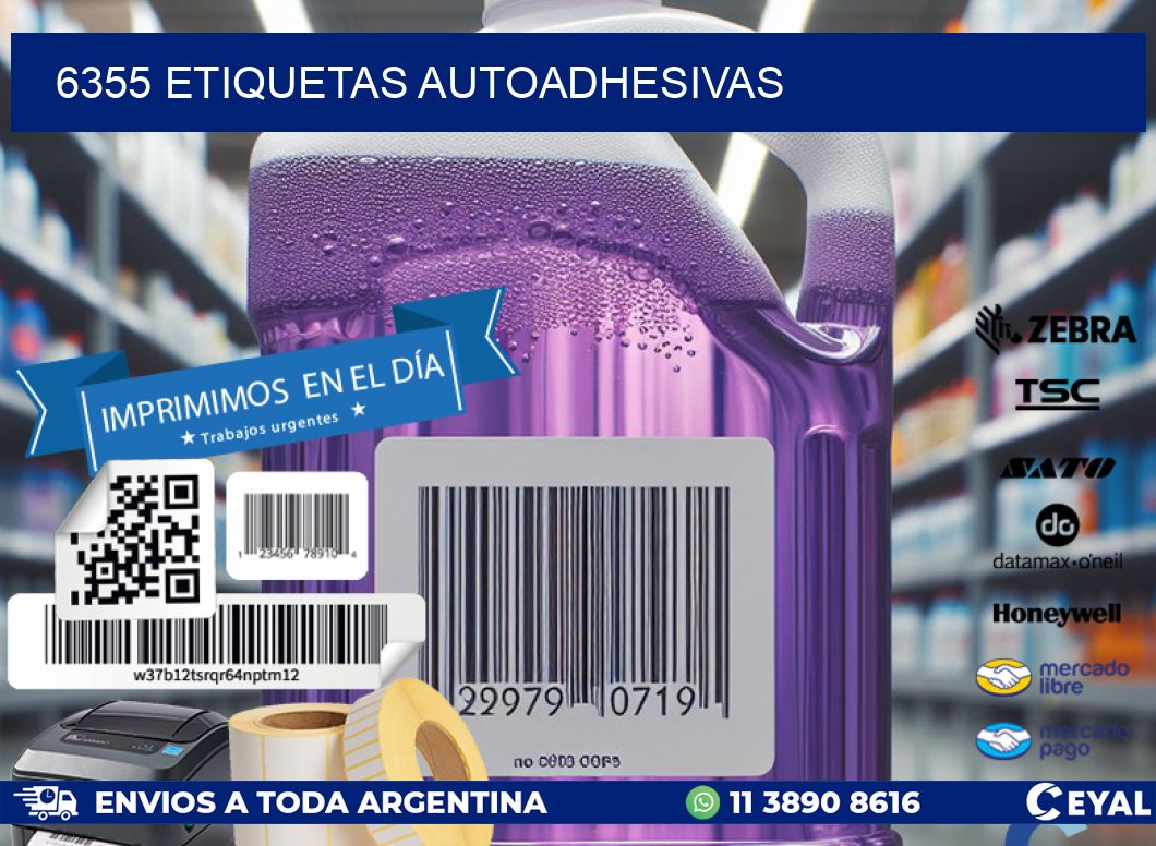 6355 ETIQUETAS AUTOADHESIVAS