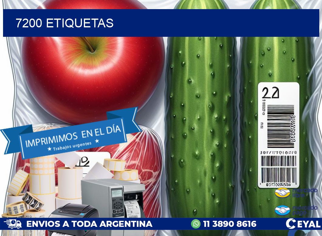 7200 ETIQUETAS