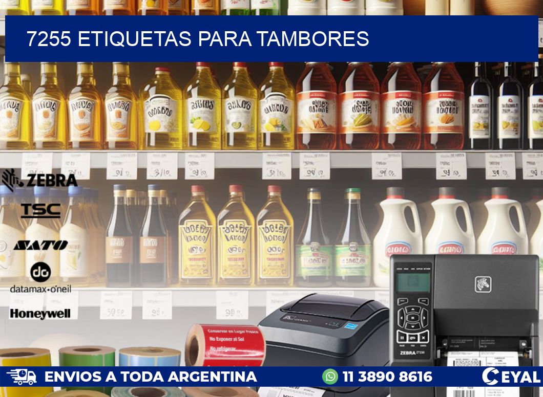 7255 ETIQUETAS PARA TAMBORES