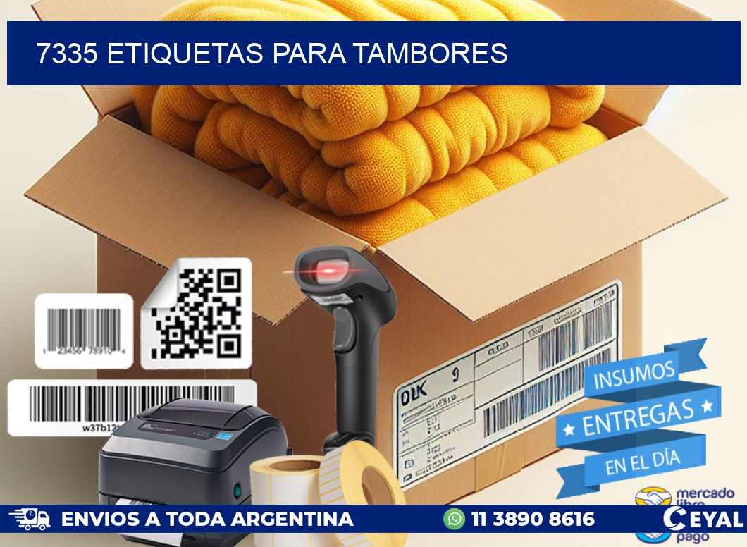 7335 ETIQUETAS PARA TAMBORES