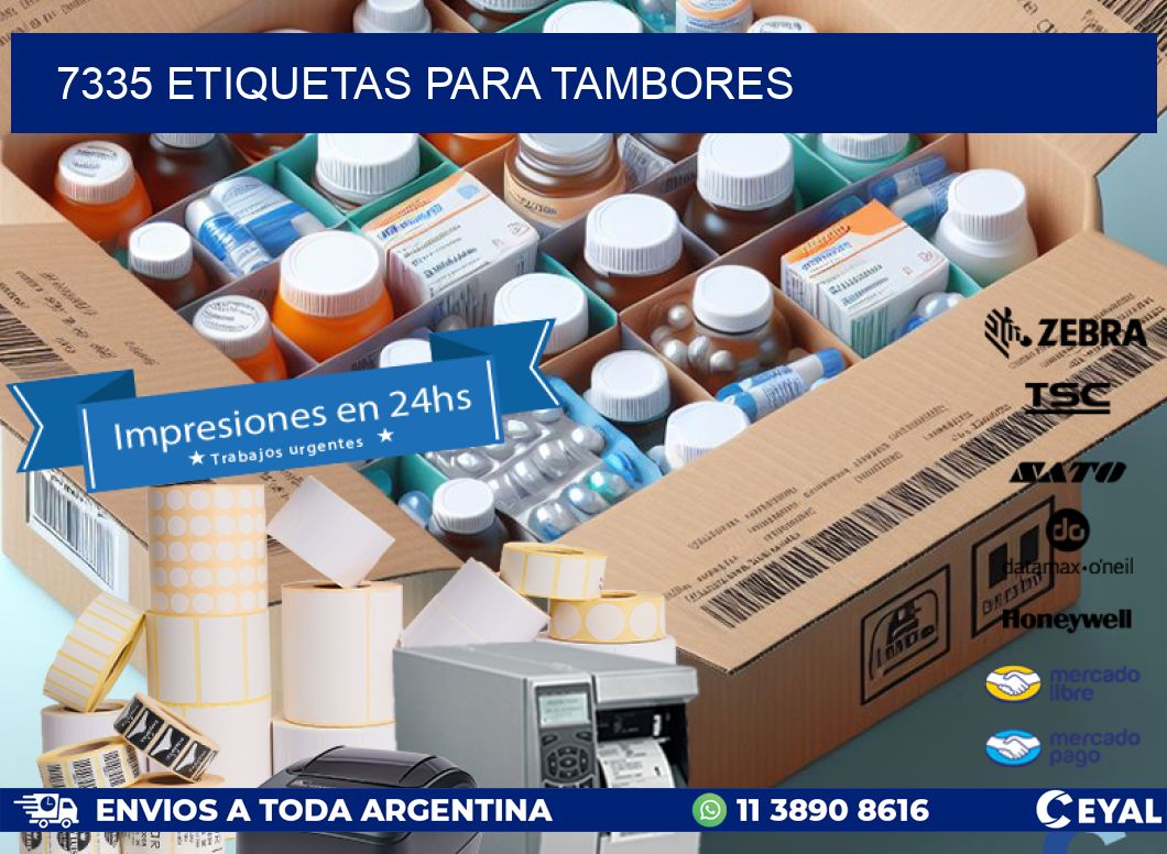 7335 ETIQUETAS PARA TAMBORES