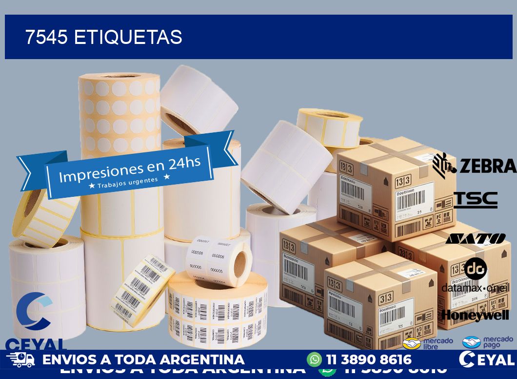 7545 ETIQUETAS