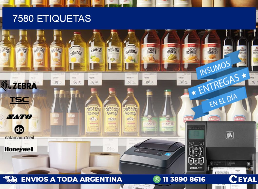 7580 ETIQUETAS