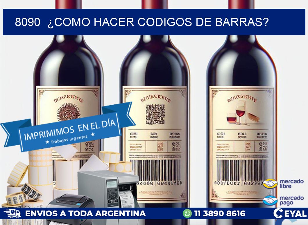 8090  ¿COMO HACER CODIGOS DE BARRAS?