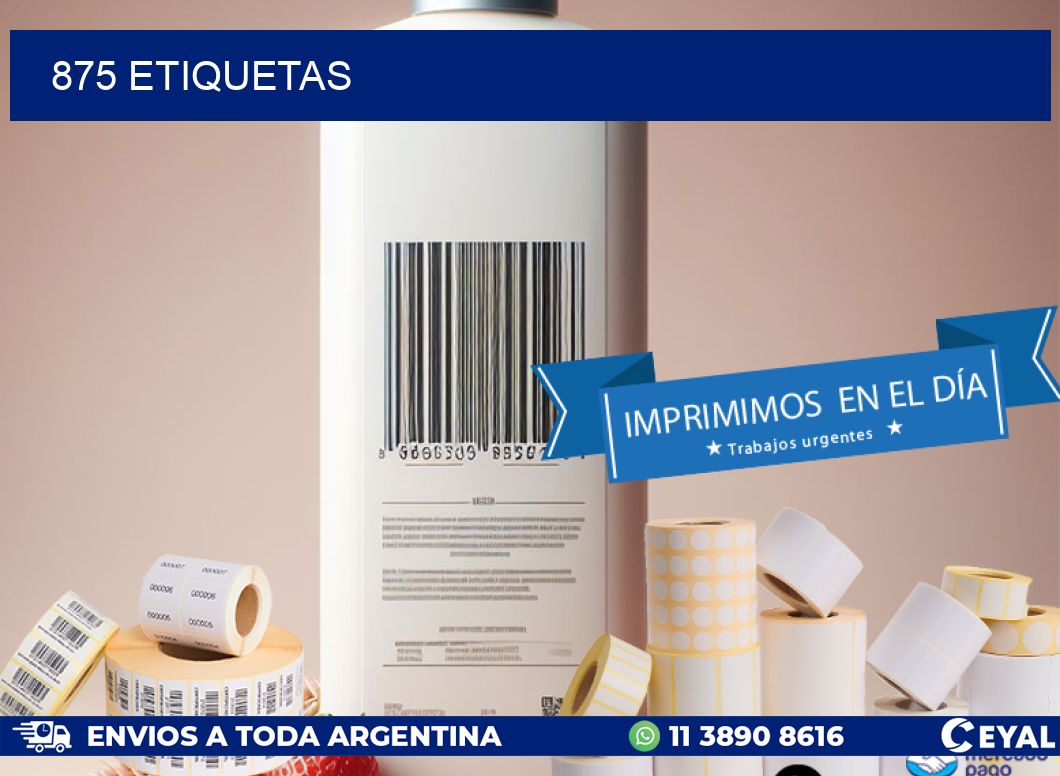 875 ETIQUETAS