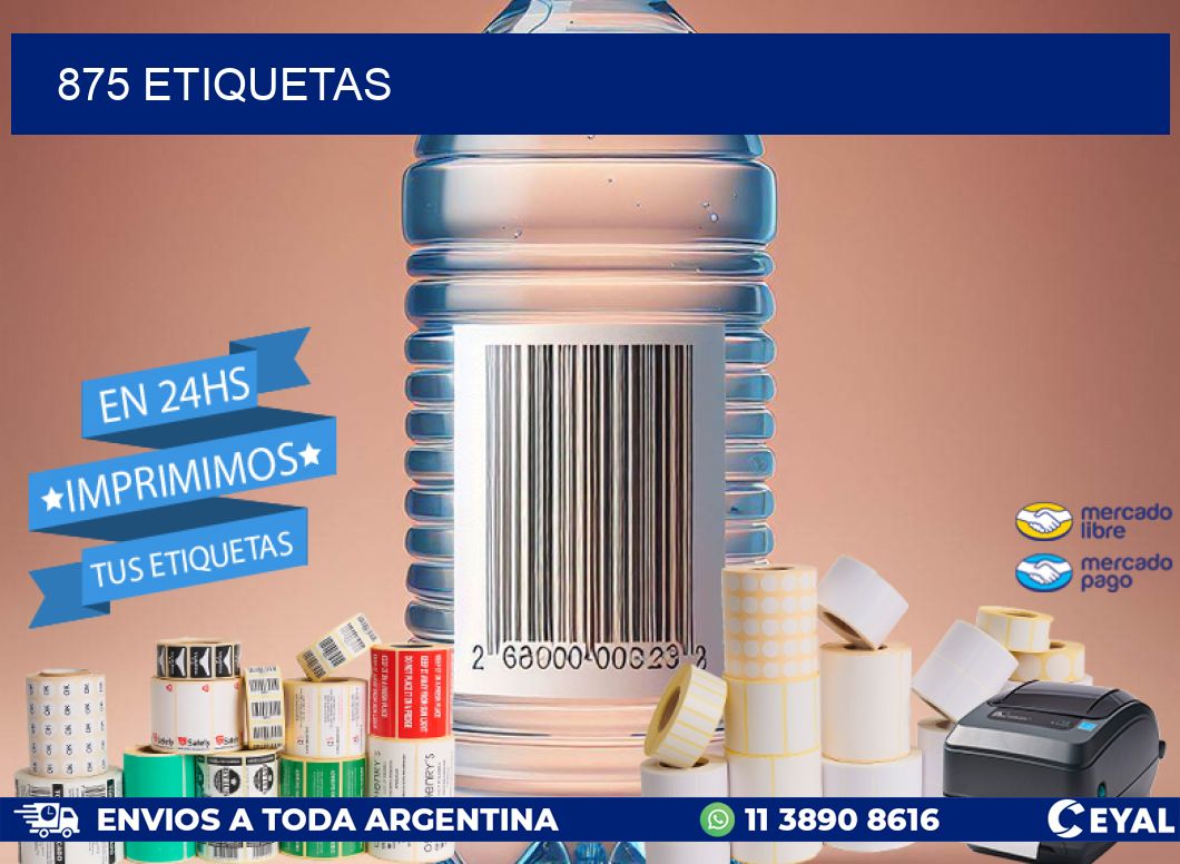 875 ETIQUETAS