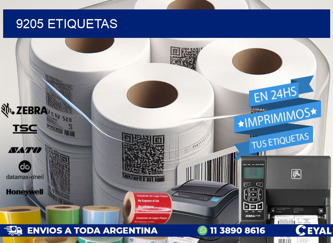 9205 ETIQUETAS
