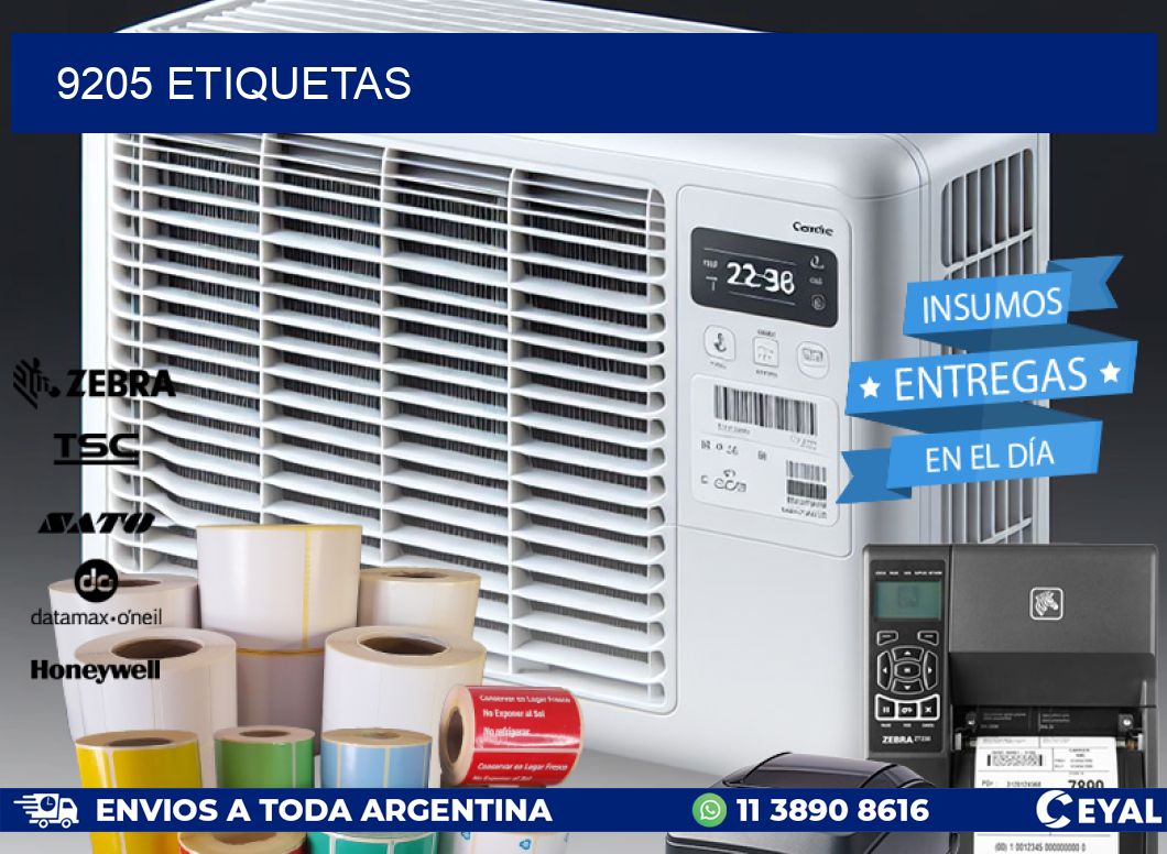 9205 ETIQUETAS