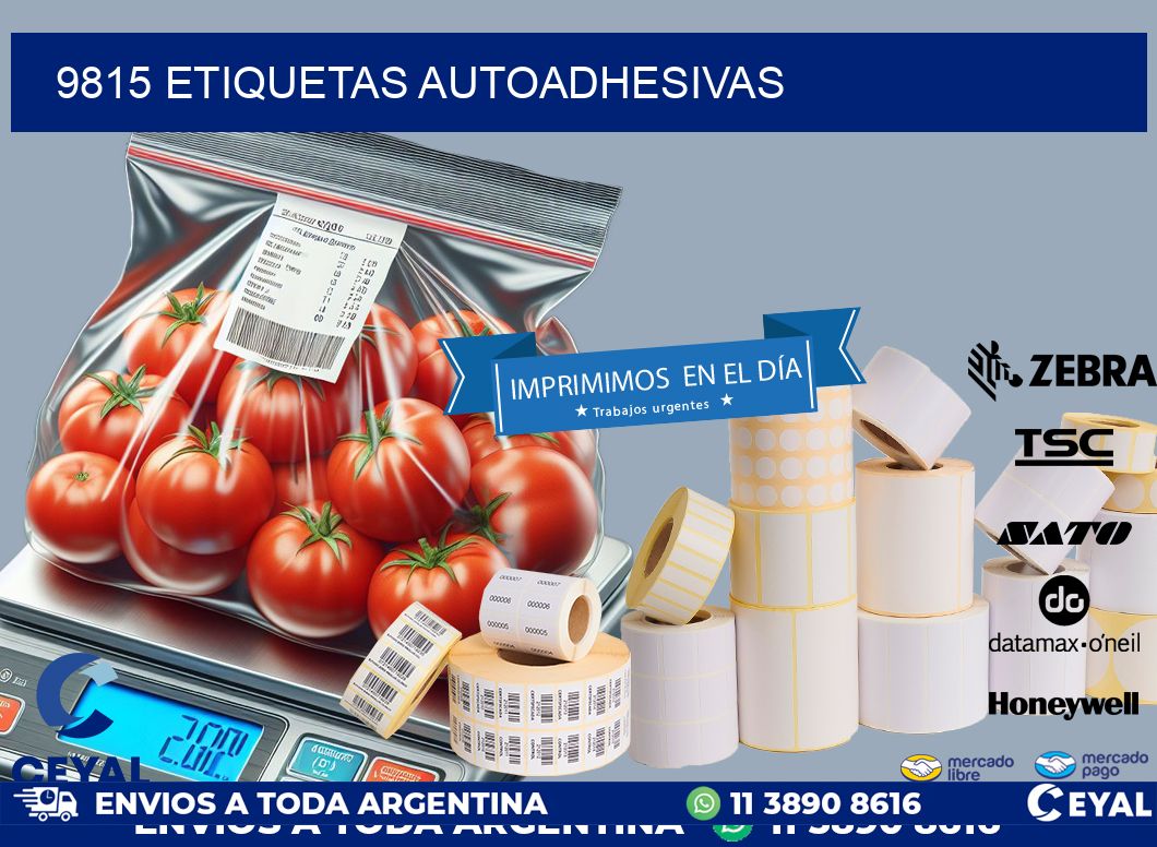 9815 ETIQUETAS AUTOADHESIVAS