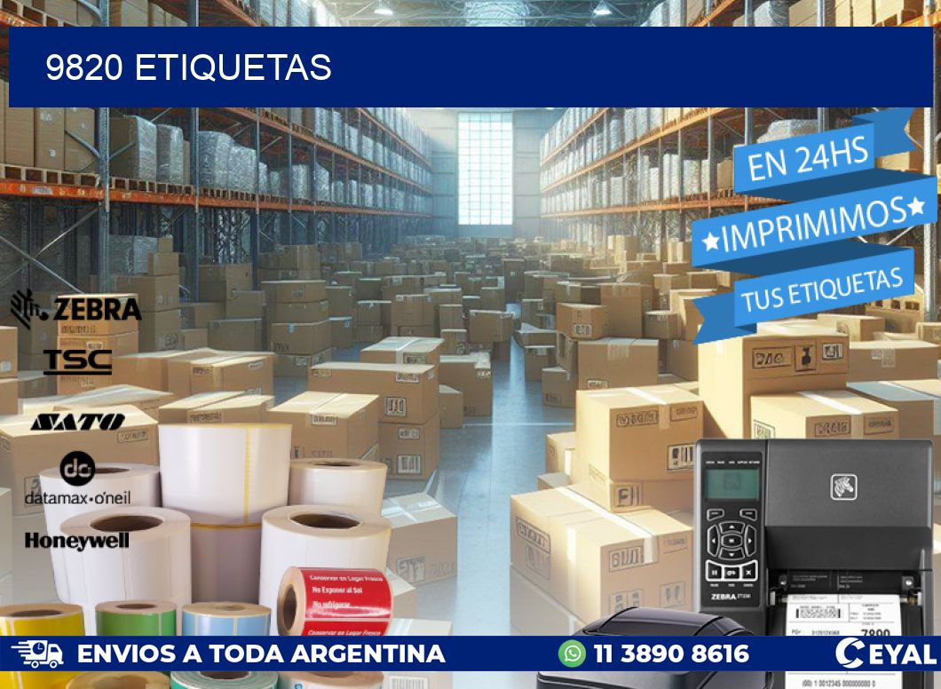 9820 ETIQUETAS