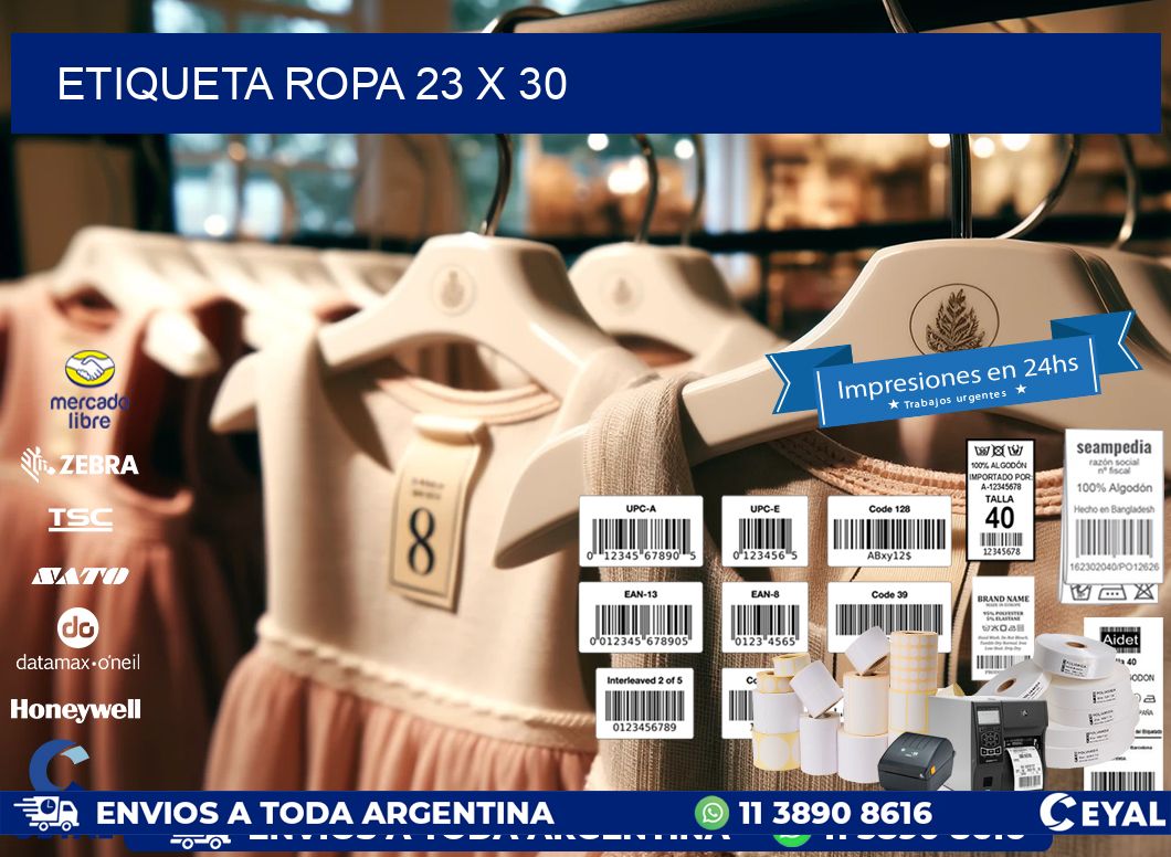 ETIQUETA ROPA 23 x 30