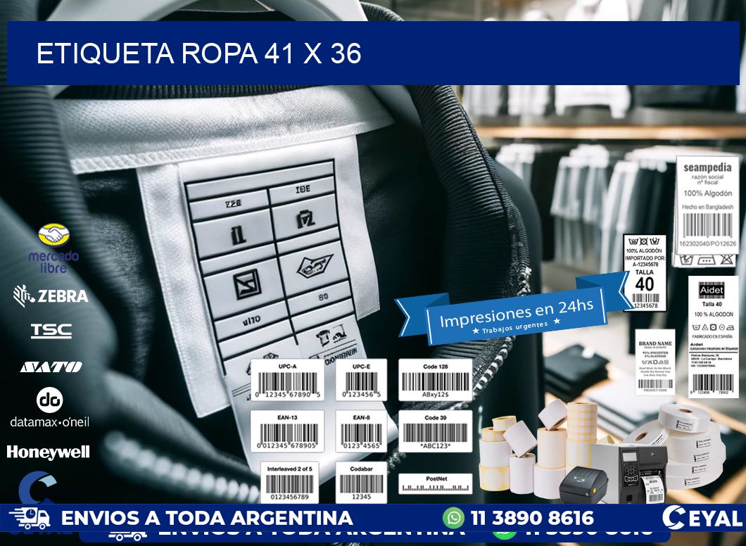ETIQUETA ROPA 41 x 36
