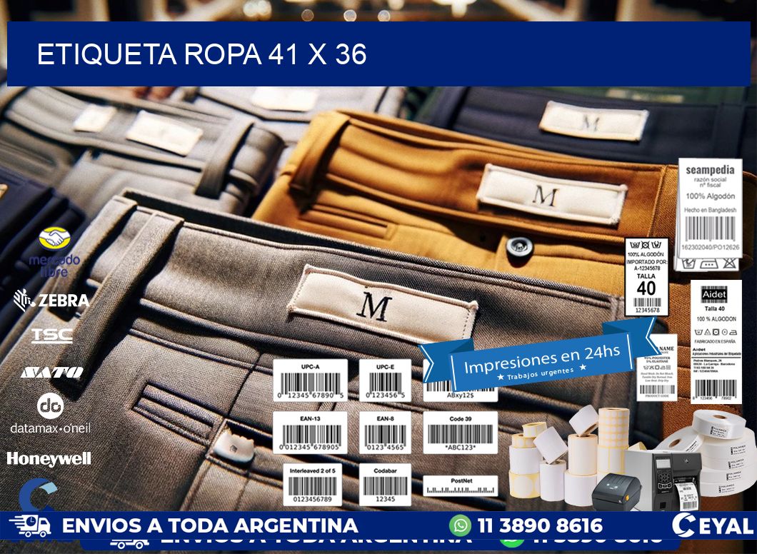 ETIQUETA ROPA 41 x 36
