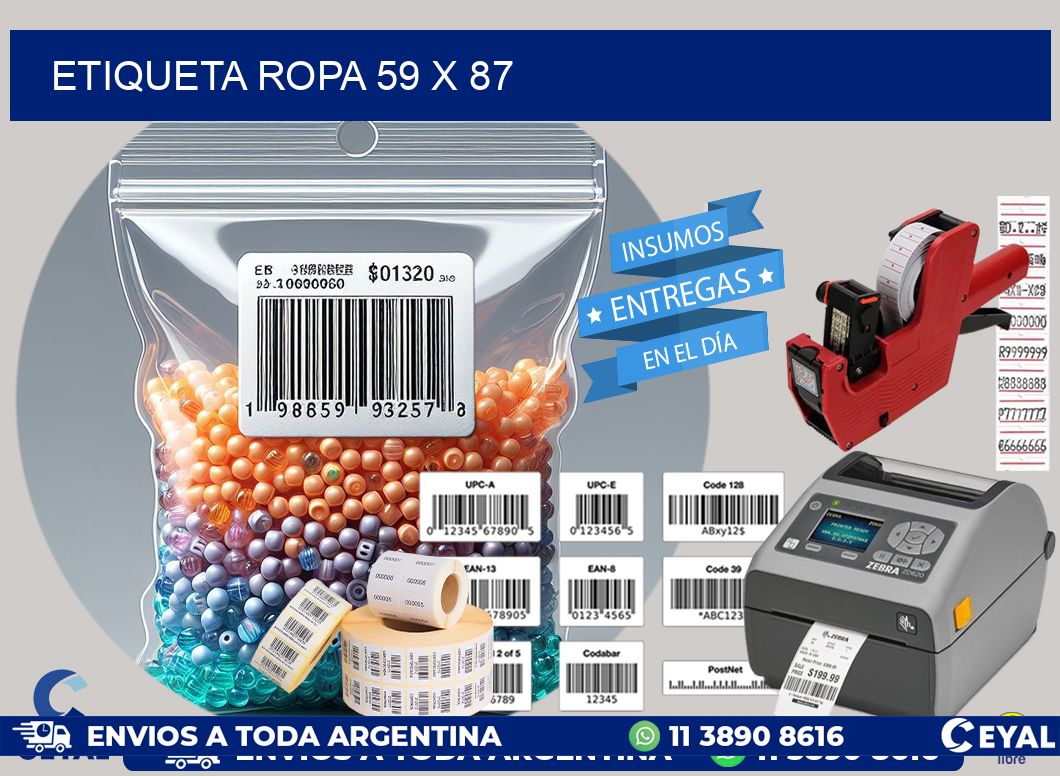 ETIQUETA ROPA 59 x 87
