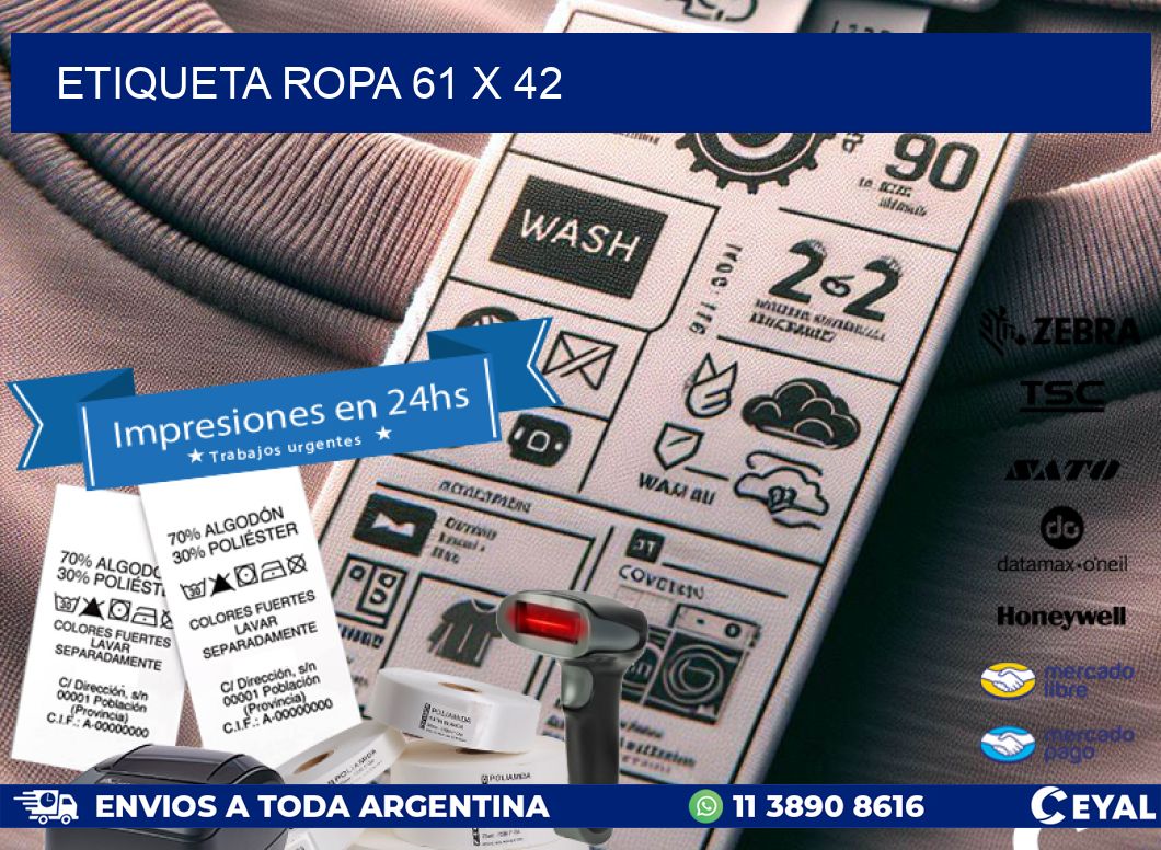 ETIQUETA ROPA 61 x 42