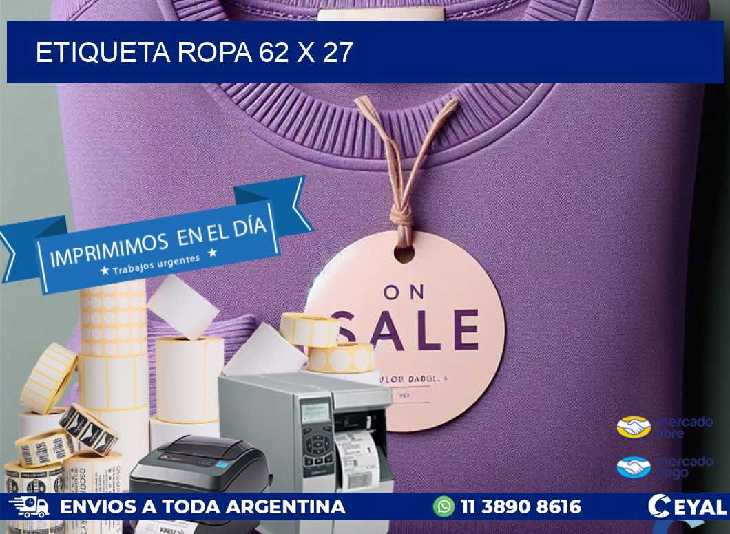 ETIQUETA ROPA 62 x 27
