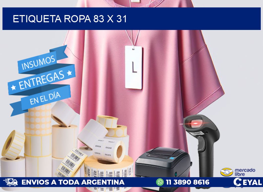 ETIQUETA ROPA 83 x 31