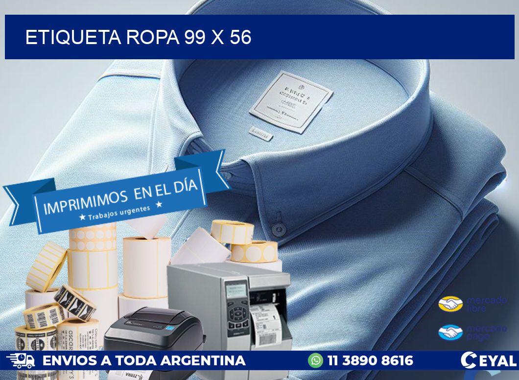 ETIQUETA ROPA 99 x 56