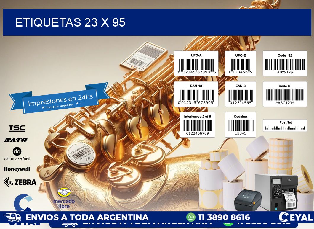 ETIQUETAS 23 x 95
