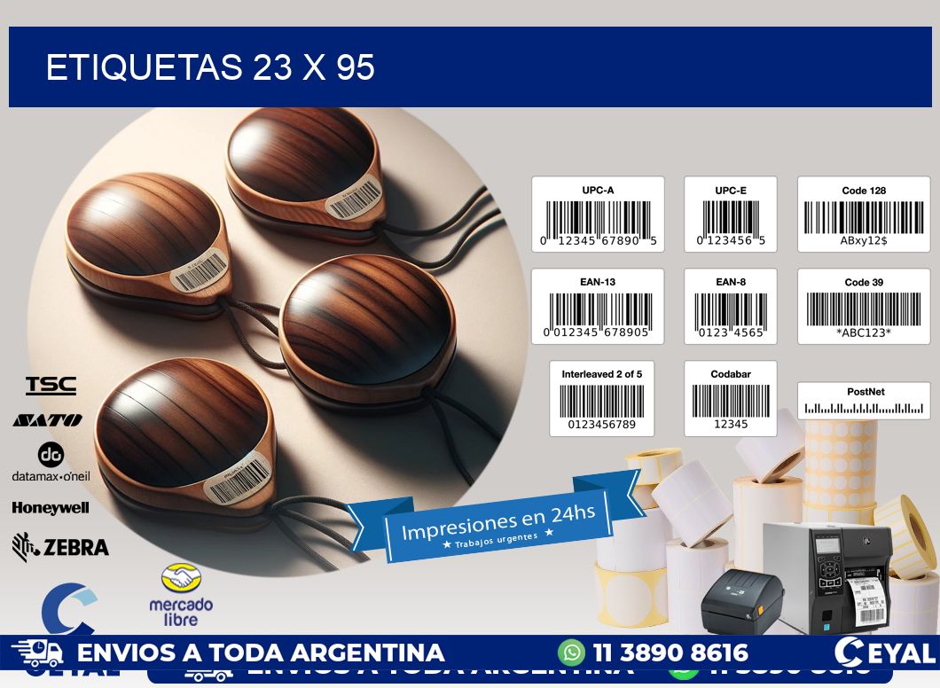 ETIQUETAS 23 x 95