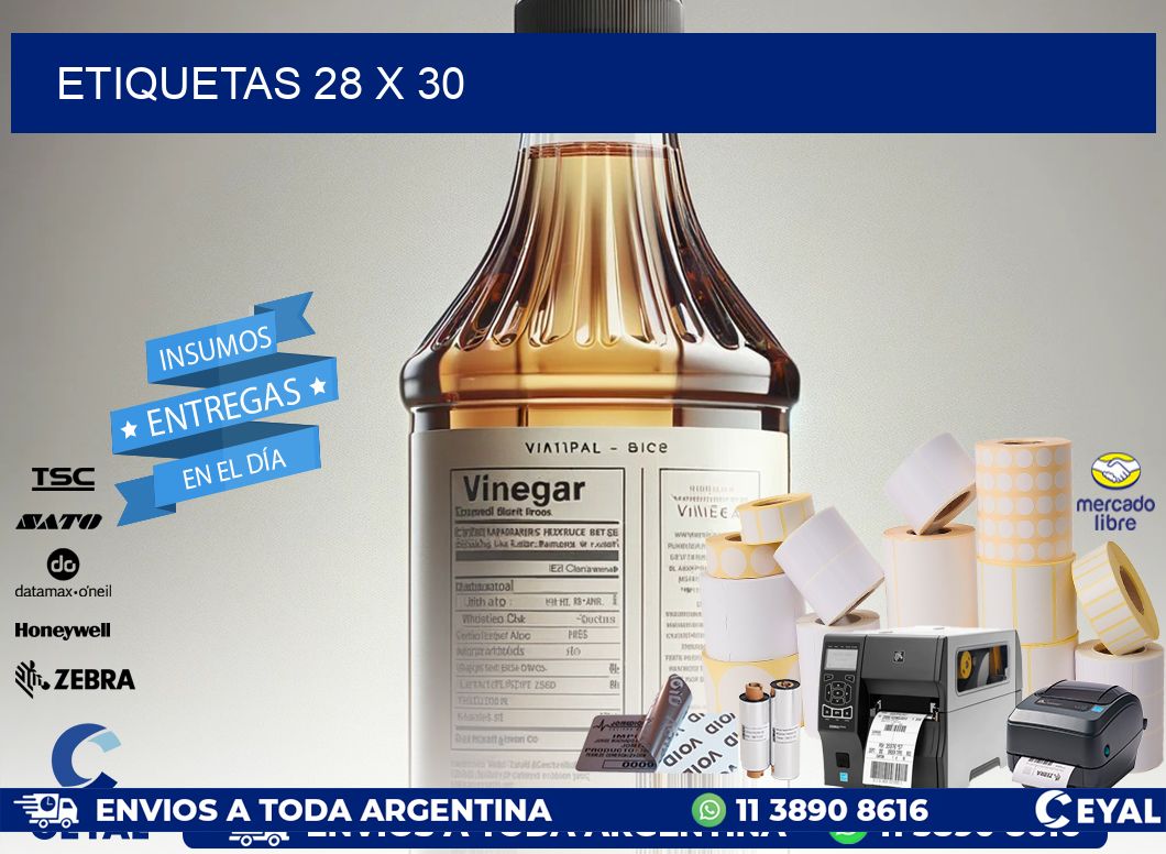 ETIQUETAS 28 x 30