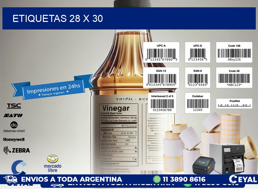 ETIQUETAS 28 x 30