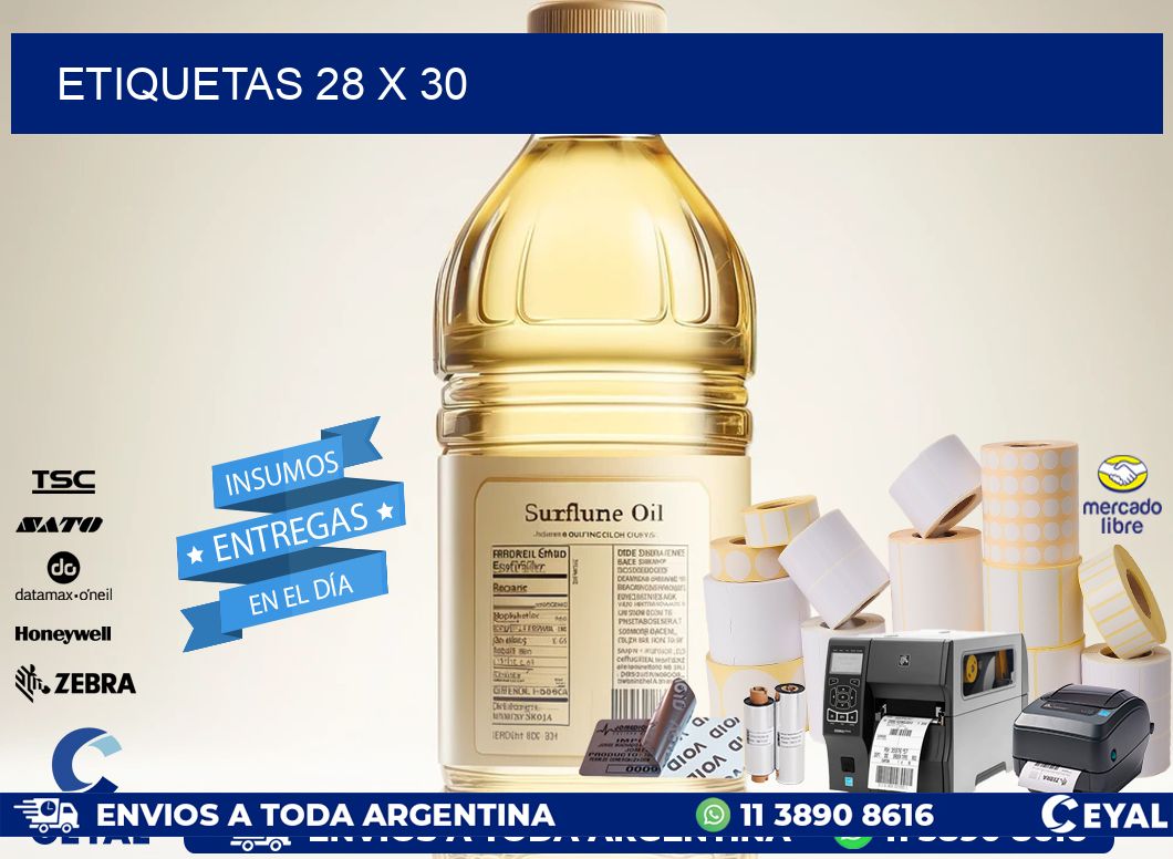 ETIQUETAS 28 x 30