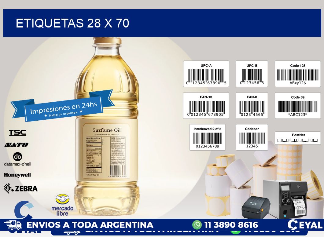 ETIQUETAS 28 x 70