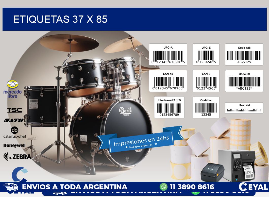 ETIQUETAS 37 x 85