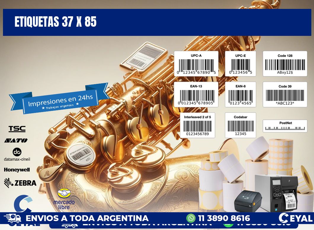 ETIQUETAS 37 x 85