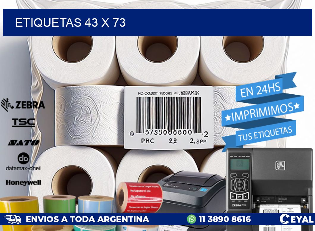 ETIQUETAS 43 x 73